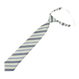 Green Navy Striped Necktie