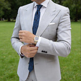 Black With Blue Paisley Necktie