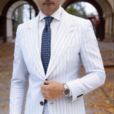 Blue With Brown Square Necktie