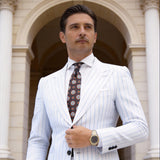 Brown with Multicolor Medallion Floral Necktie