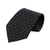 Black White Dotted Necktie