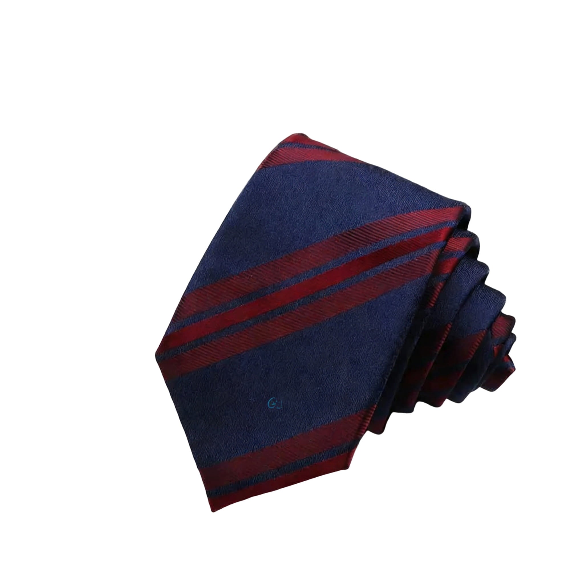 Navy Blue With Red Stripe Necktie