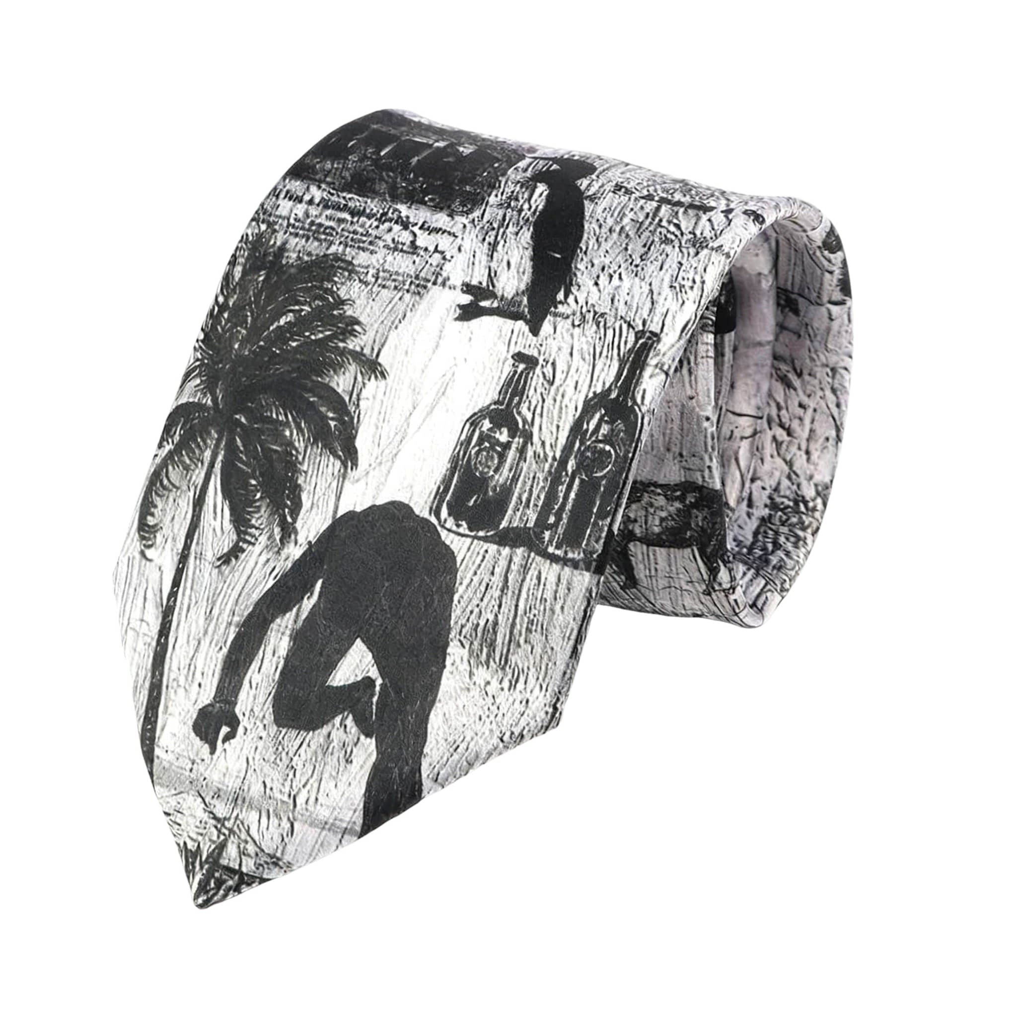 Gray Purple Striped Necktie