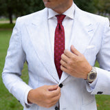 Red With Black Dots Pink Squares Necktie