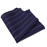 Navy Stripe Pocket Square