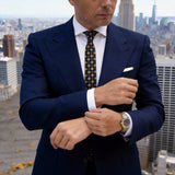 Black With Gold Square Checkered Necktie