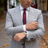 Black with Red Paisley Necktie