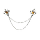 Silver Brown Chain Accessorie