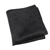 Black Black Paisley Pocket Square