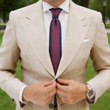 Navy Blue Pink Dotted Necktie