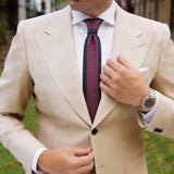Navy Blue Pink Dotted Necktie