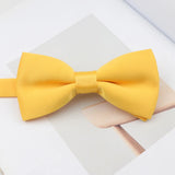 ZONFAZ Mens Solid Color Silk Bow Ties Colorful Casual Fashion Cute Soft Candy Color Bowties