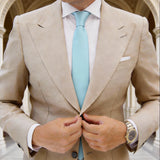 Light Blue Solid Necktie