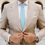 Light Blue Solid Necktie
