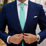 Mint Green Solid Necktie