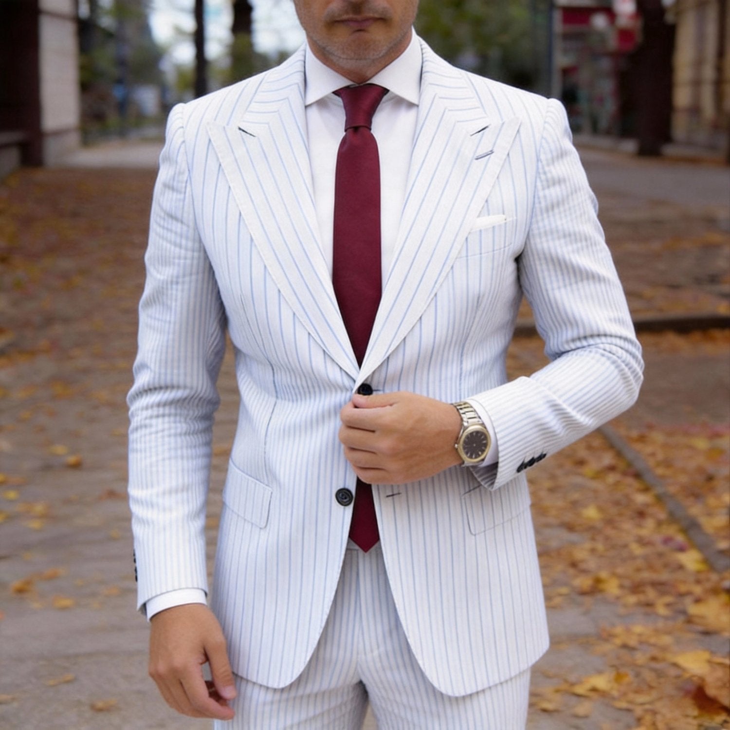 Red Solid Necktie