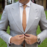 Tan Solid Necktie