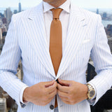 Brown Solid Necktie