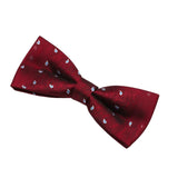 Burgundy Blue Paisley Bowtie