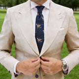 Black With White Patterns Necktie