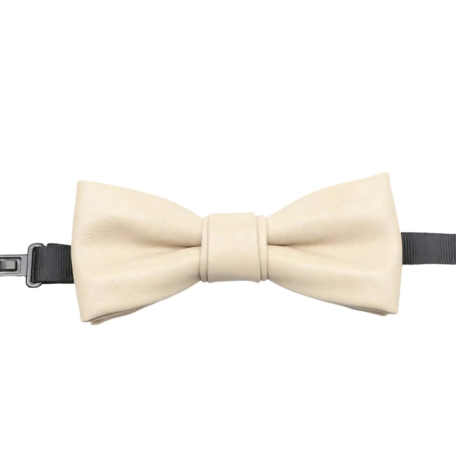 Beige With Solid Bowtie