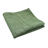 Olive Green Solid Pocket Square