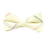 Yellow Stripe Bow Tie