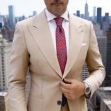 Red with Blue Medallion Necktie