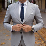 Dark Blue With Brown Floral Medallions Necktie