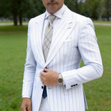 Beige Brown Plaid Necktie