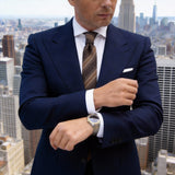 Brown with Light Brown Stripes Necktie