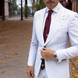 Burgundy with Black and Yellow Birds Necktie