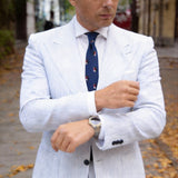 Dark Blue With Red Penguin Necktie