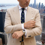 Navy Blue With Green Frog Necktie