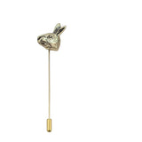Gold Rabbit Lapel Pin