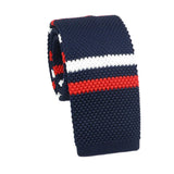 Navy Red Striped Necktie