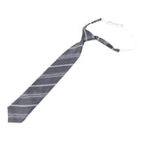 Gray Blue Striped Necktie