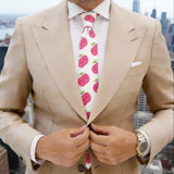 Off-White With Pink Apple Necktie