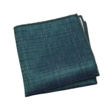 Green Blue Plaid Pocket Square