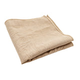 Beige Solid Pocket Square