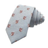 Gray Brown Owl Necktie