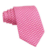 Pink White Umbrella Necktie