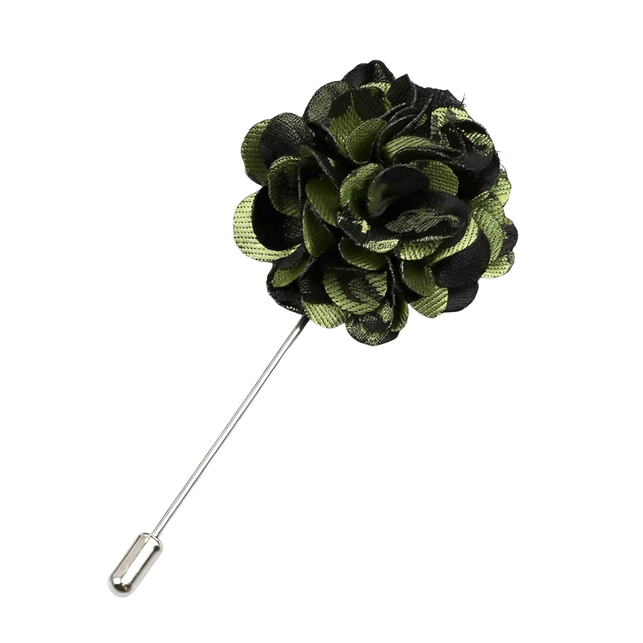 Green Black Woven Lapel Pin