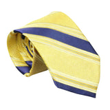 Yellow Blue Striped Necktie