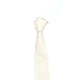 Off White Solid Necktie