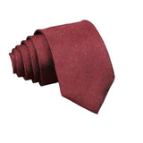 Burgundy Red Floral Necktie