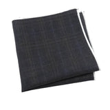 Charcoal Gray Plaid Pocket Square
