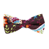 Beige Multicolor Cartoon Bow Tie