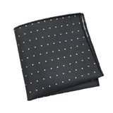 Black White Dotted Pocket Square