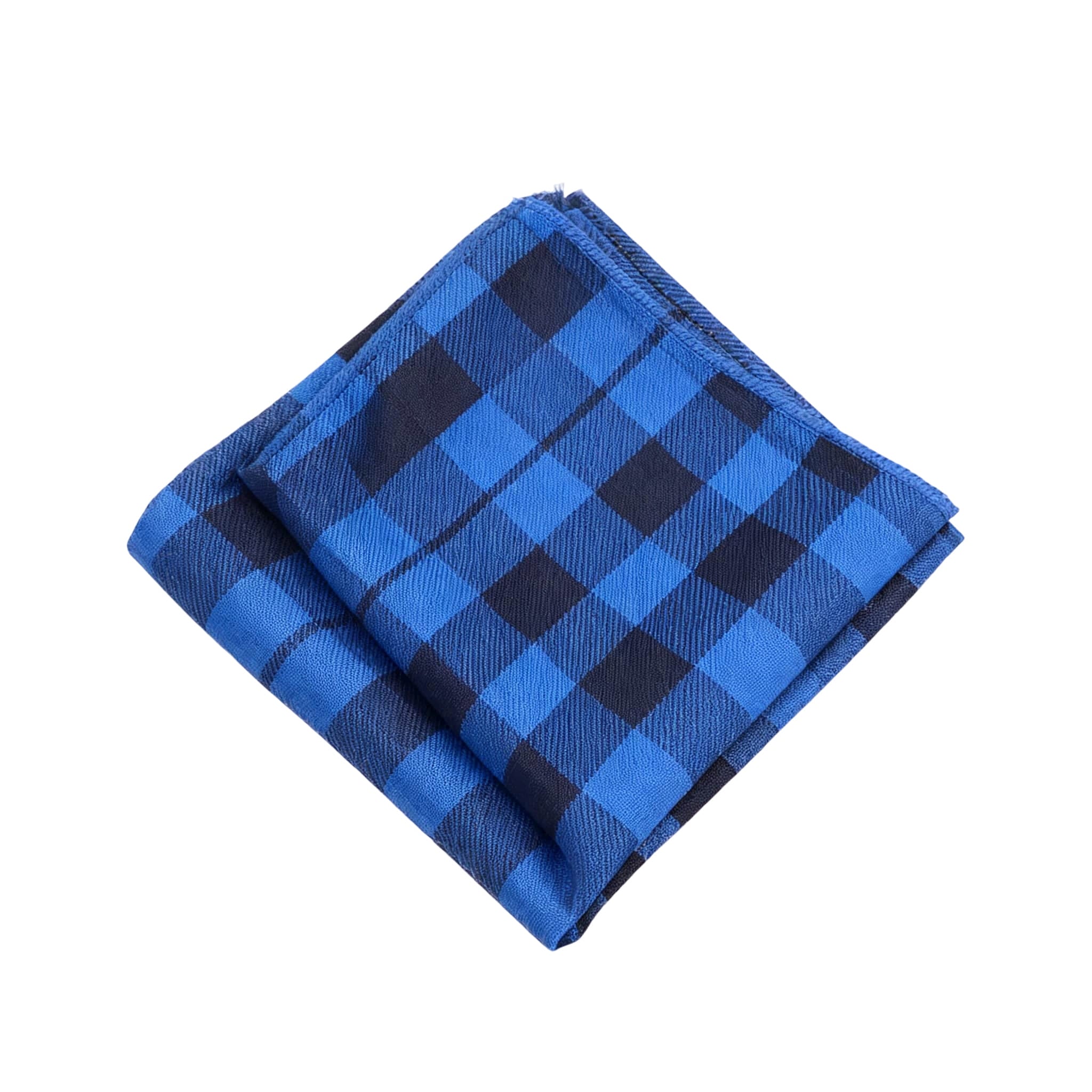 Navy Blue Gold Dotted Pocket Square